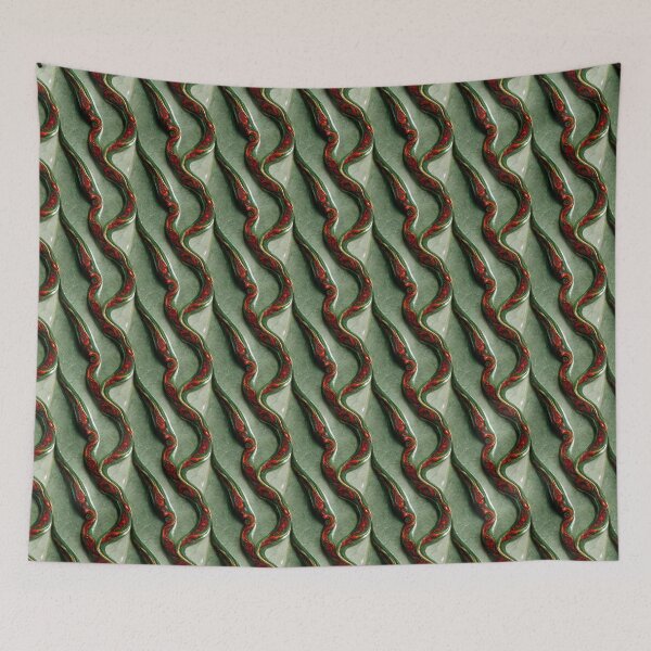Item preview, Green gold red marble pattern, Intricate marbling pattern designed and sold by TreasuryOE.