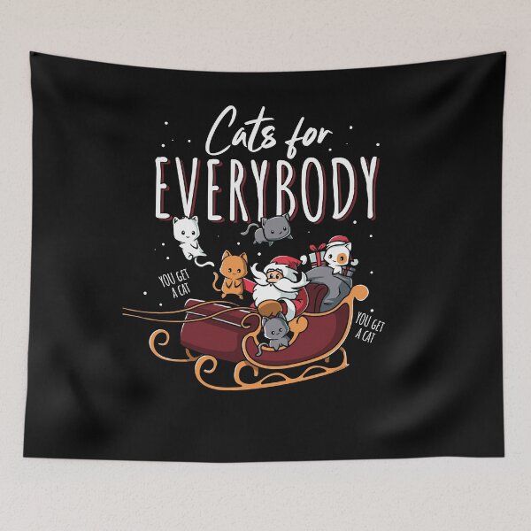 Item preview, Cats for Everybody Funny Ugly Cat Christmas designed and sold by Nerd Shizzle.