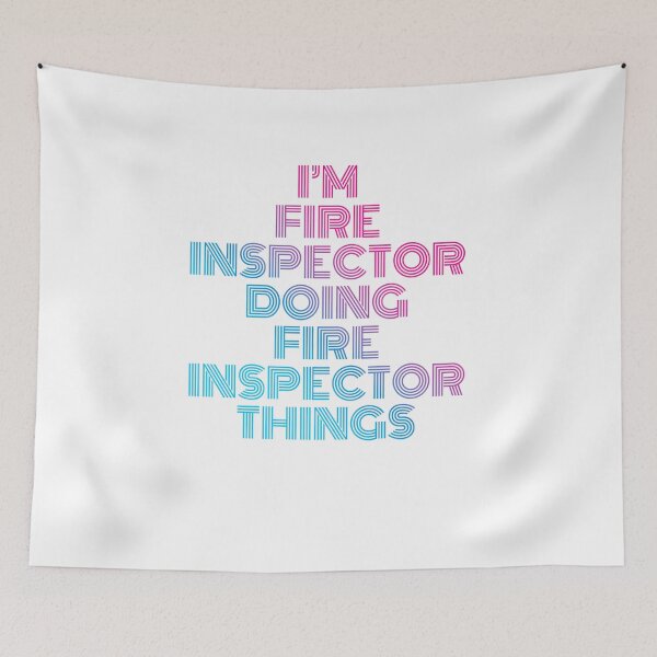Item preview, I'm Fire inspector Doing Fire inspector Things Retro Neon designed and sold by SVPOD.