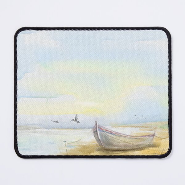 Item preview, Seascape, Landscape Painting in Watercolor designed and sold by VarnaChitra.