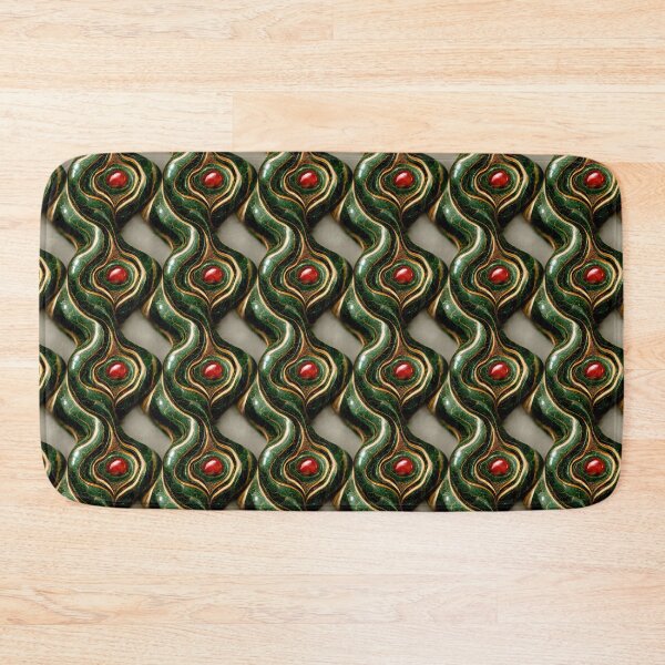 Item preview, Green gold red marble pattern, Intricate marbling pattern designed and sold by TreasuryOE.