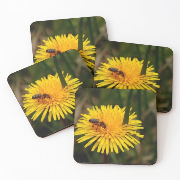 Item preview, bee on a dandelion designed and sold by Francespoppy.