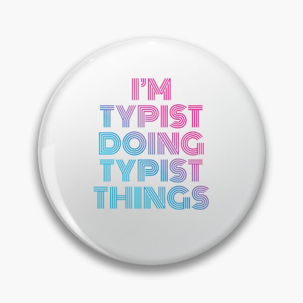 Item preview, I'm Typist Doing Typist Things Retro Neon designed and sold by SVPOD.