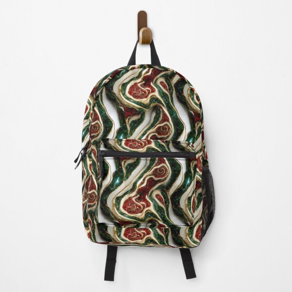 Item preview, Green gold red marble pattern, Intricate marbling pattern designed and sold by TreasuryOE.