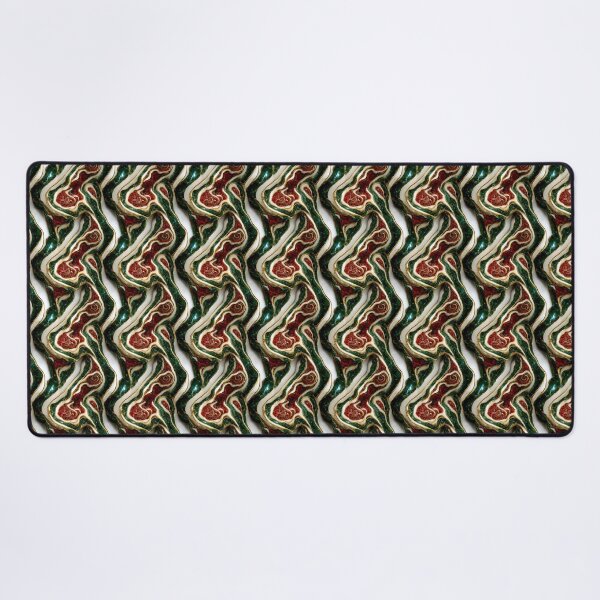 Item preview, Green gold red marble pattern, Intricate marbling pattern designed and sold by TreasuryOE.