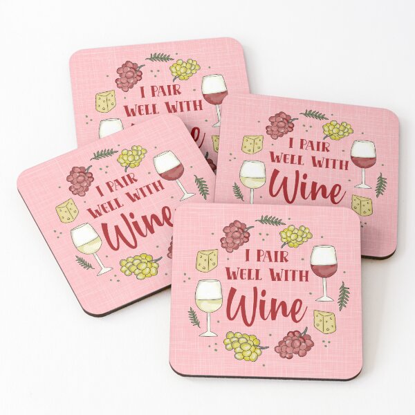 Item preview,  I Pair Well With Wine designed and sold by KrisInStitches.