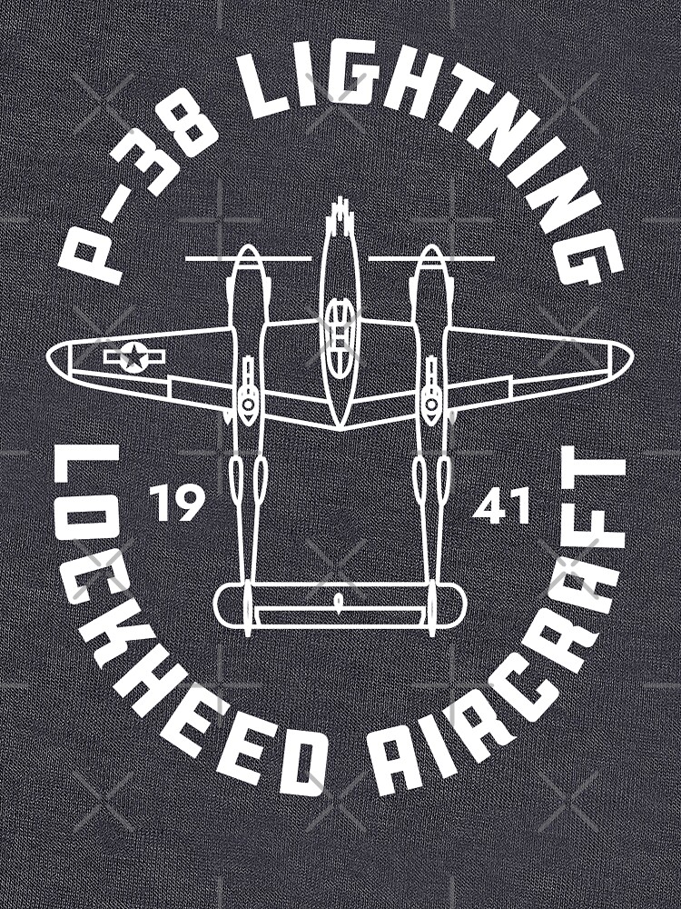 Thumbnail 7 of 7, Classic T-Shirt, P-38 Lightning designed and sold by Aeronautdesign.
