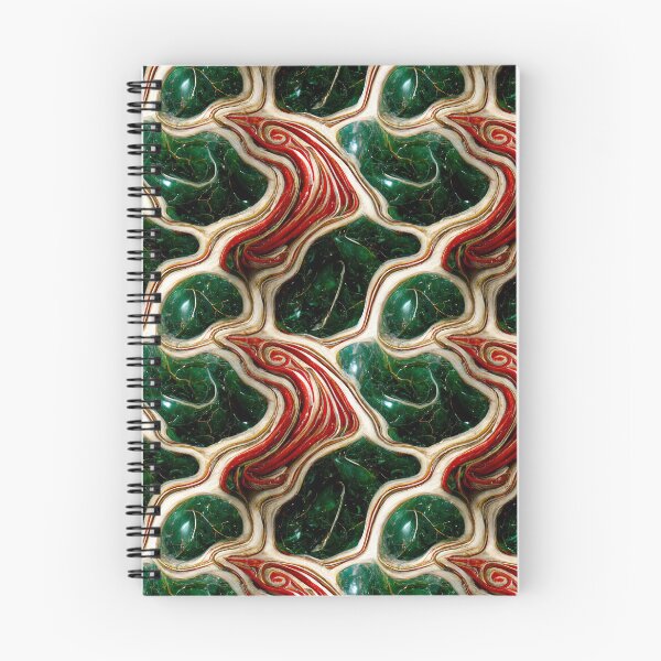Item preview, Green gold red marble pattern, Intricate marbling pattern designed and sold by TreasuryOE.