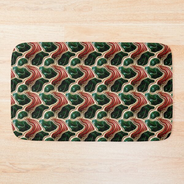 Item preview, Green gold red marble pattern, Intricate marbling pattern designed and sold by TreasuryOE.