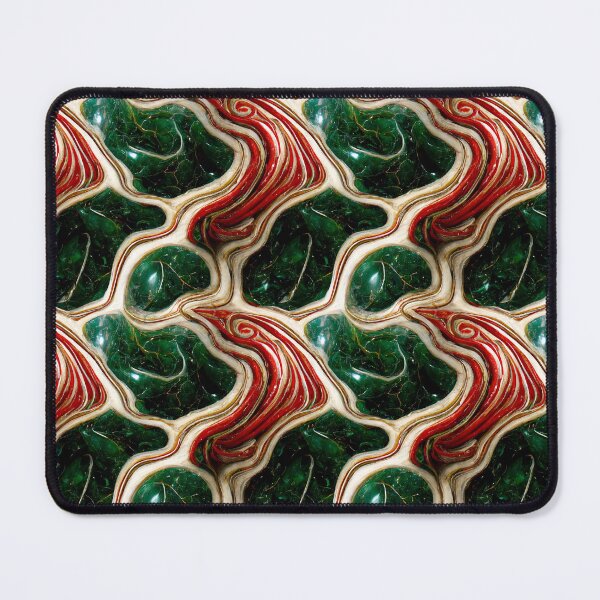 Item preview, Green gold red marble pattern, Intricate marbling pattern designed and sold by TreasuryOE.