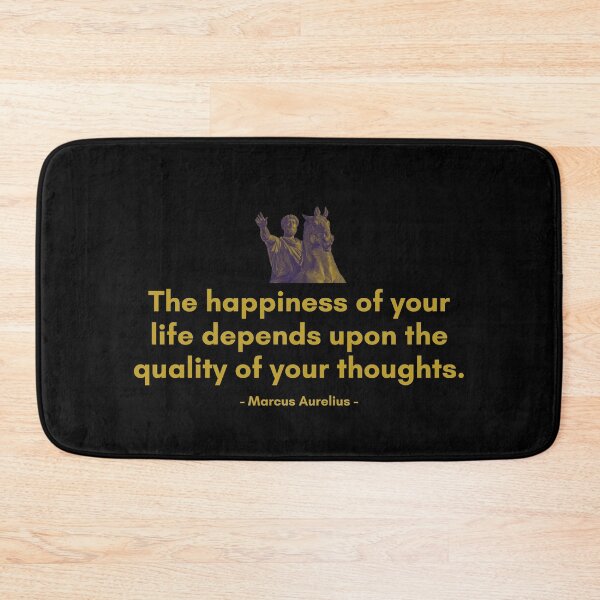 Item preview, Marcus Aurelius | The happiness of your life depends upon the quality of your thoughts. | Motivational Quote designed and sold by Philosopherous.