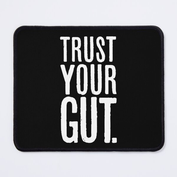 Item preview, Trust Your Gut Typography White Text Letters Statement designed and sold by SleepingInCo.