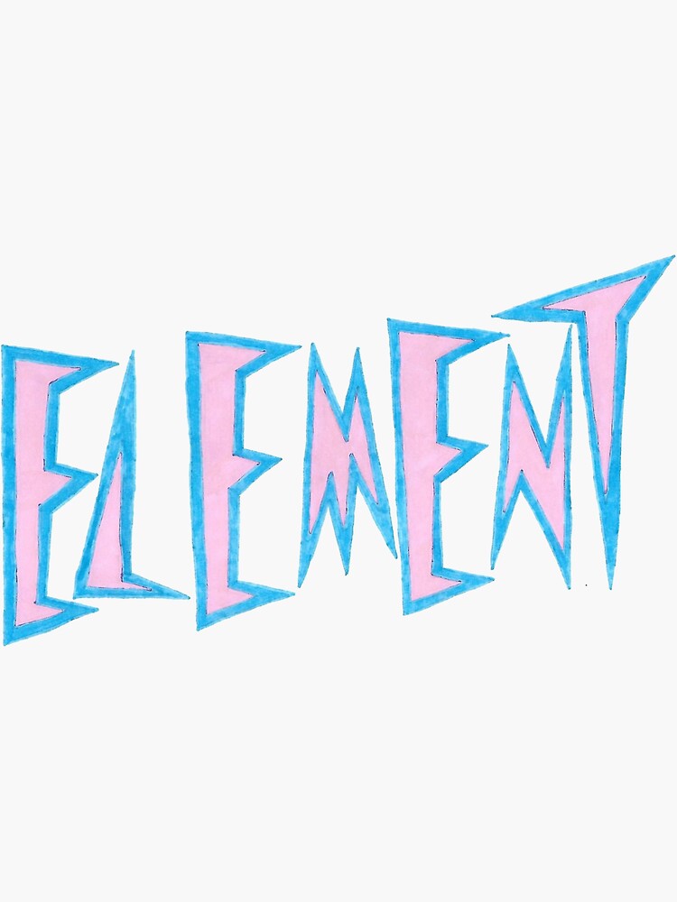 "Element Skateboards Killer Klowns Font v1" Sticker for Sale by