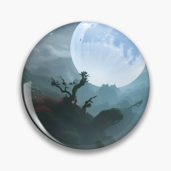 Item preview, Moonscape with flowers designed and sold by museumgirl24.