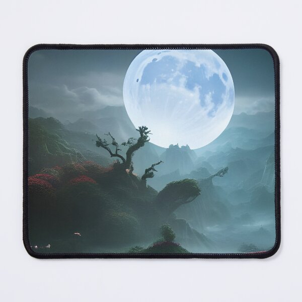 Item preview, Moonscape with flowers designed and sold by museumgirl24.