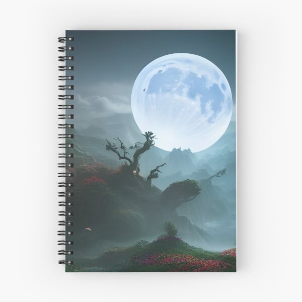 Item preview, Moonscape with flowers designed and sold by museumgirl24.