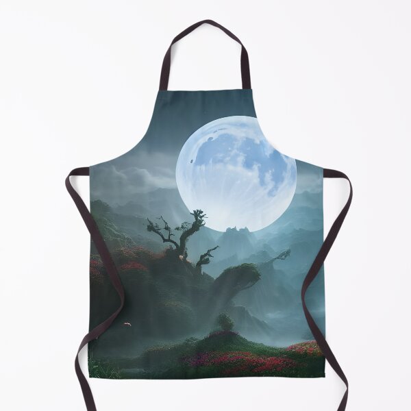 Item preview, Moonscape with flowers designed and sold by museumgirl24.