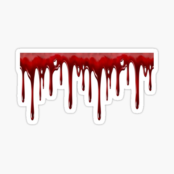 Blood Dripping Stickers Redbubble
