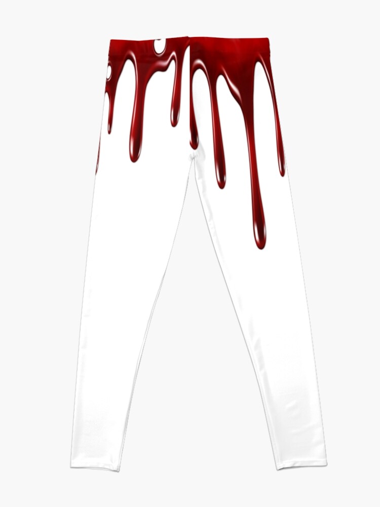 Bloody Leggings, Blood Splattered Stained Dripping Halloween