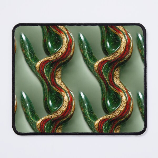 Item preview, Green gold red marble pattern, Intricate marbling pattern designed and sold by TreasuryOE.