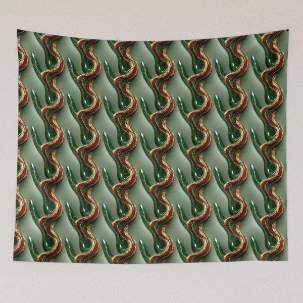 Item preview, Patrón de mármol rojo dorado verde, patrón de marmoleado intrincado designed and sold by TreasuryOE.