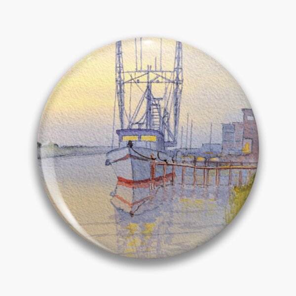 Item preview, The Shrimp Boat Docks Apalachicola Florida designed and sold by William Holkham.