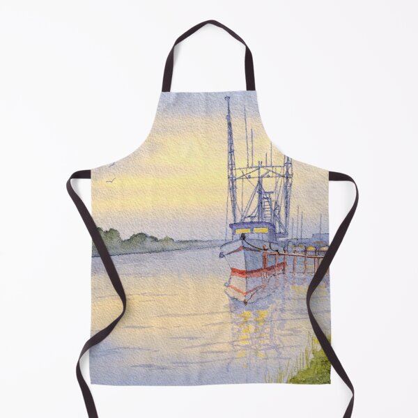 Item preview, The Shrimp Boat Docks Apalachicola Florida designed and sold by William Holkham.