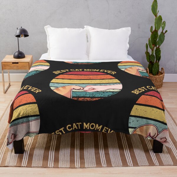 Item preview, Vintage Best Cat Mom Ever Cat shirts for Women - Funny Cat designed and sold by xiaoweiishere.