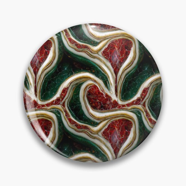 Item preview, Green gold red marble pattern, Intricate marbling pattern designed and sold by TreasuryOE.