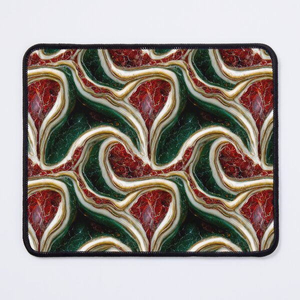 Item preview, Green gold red marble pattern, Intricate marbling pattern designed and sold by TreasuryOE.
