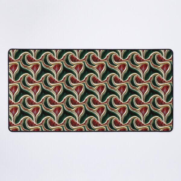 Item preview, Green gold red marble pattern, Intricate marbling pattern designed and sold by TreasuryOE.