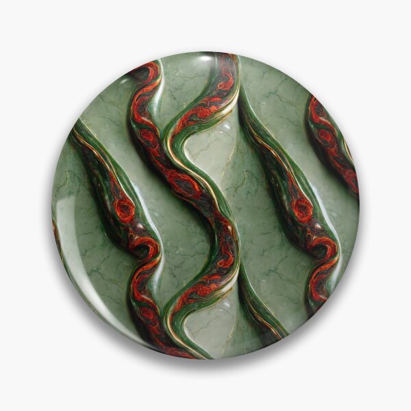 Item preview, Green gold red marble pattern, Intricate marbling pattern designed and sold by TreasuryOE.