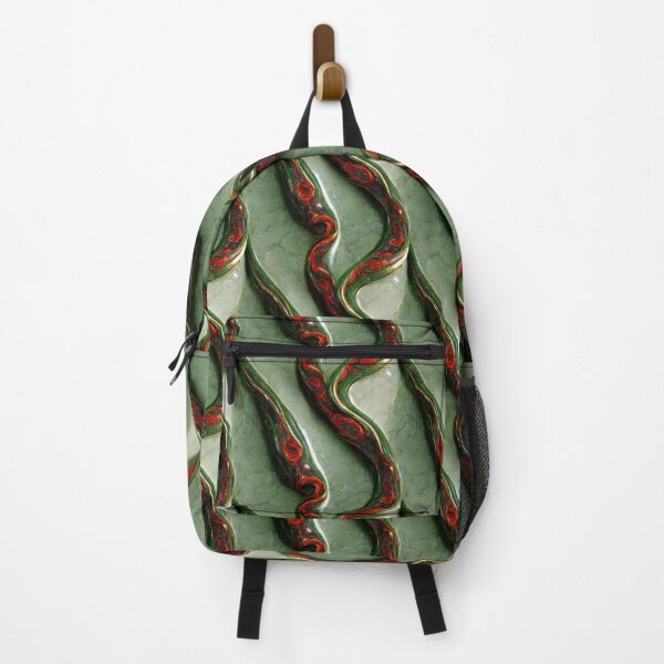 Item preview, Green gold red marble pattern, Intricate marbling pattern designed and sold by TreasuryOE.