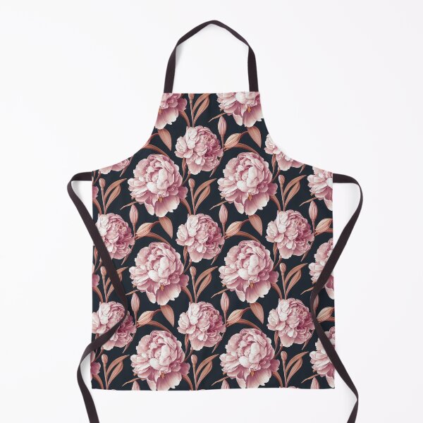 Item preview, Peonies on blue background designed and sold by arkymonart.