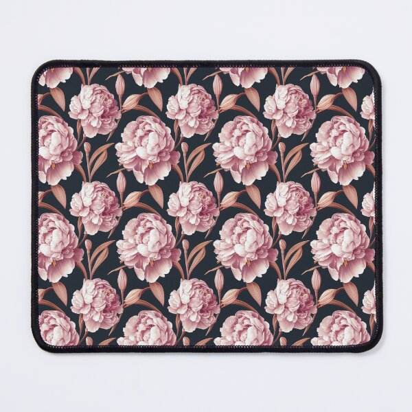 Item preview, Peonies on blue background designed and sold by arkymonart.