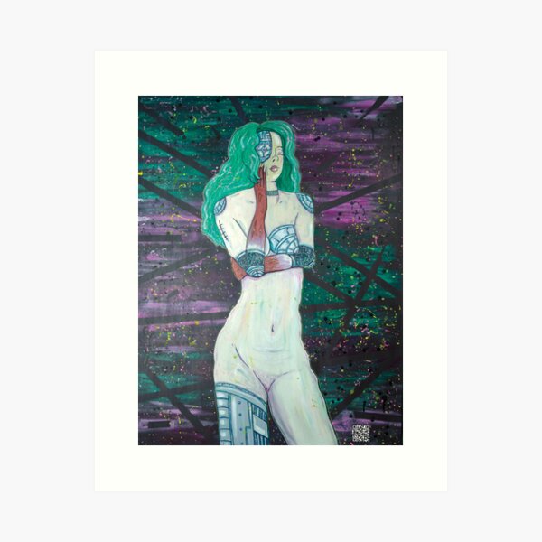 AR Red Hands- Galactic Contemplation Art Print