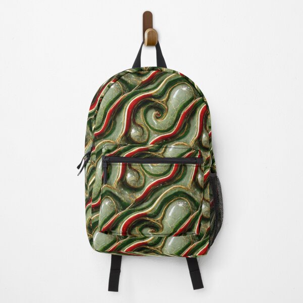 Item preview, Green gold red marble pattern, Intricate marbling pattern designed and sold by TreasuryOE.