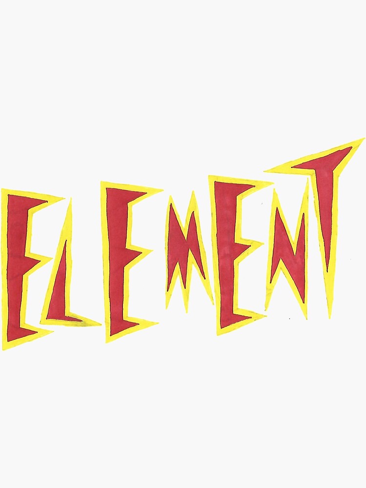 "Element Skateboards Killer Klowns From Outer Space Font v2" Sticker
