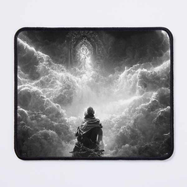 Item preview, Ancient God Zeus meditating in cloud temple No2 Black and White designed and sold by angelisart.