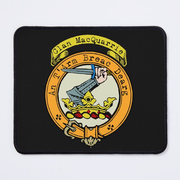 Item preview, MacQuarrie Clan Surname crest designed and sold by BagTown Clans.