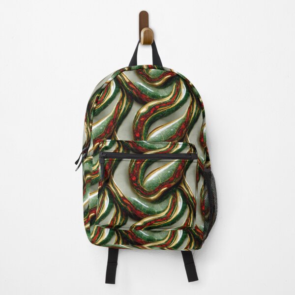Item preview, Green gold red marble pattern, Intricate marbling pattern designed and sold by TreasuryOE.