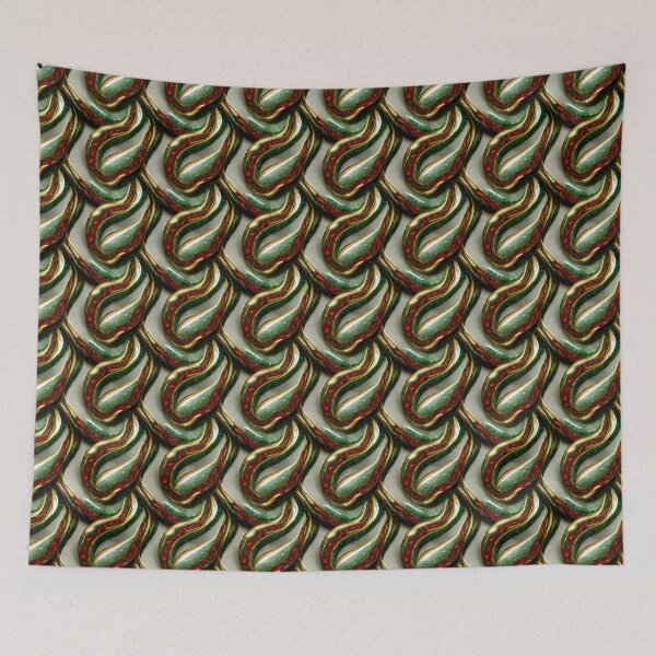 Item preview, Green gold red marble pattern, Intricate marbling pattern designed and sold by TreasuryOE.