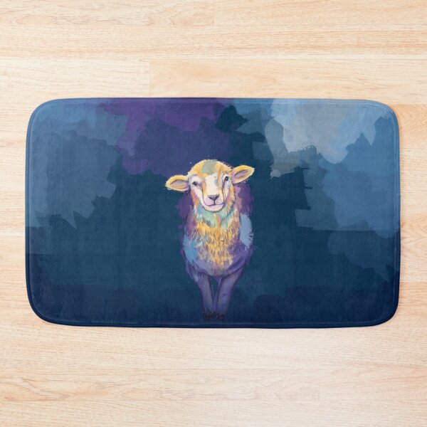 Item preview, Sheep Portrait - Abstract Animal Painting designed and sold by Flo Art Studio.