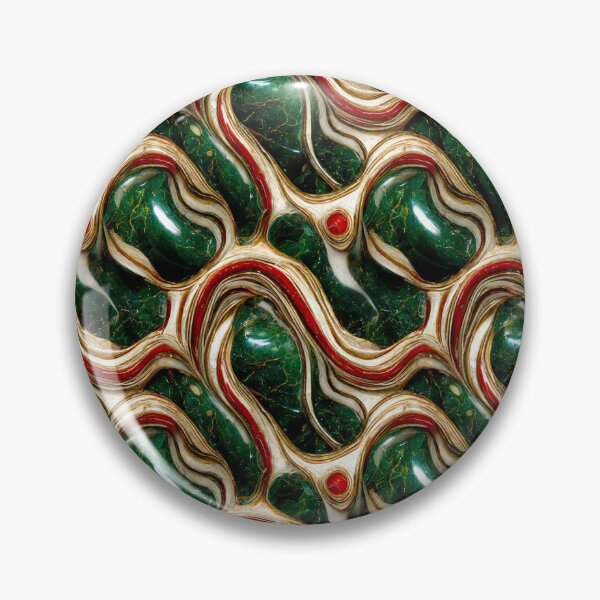 Item preview, Green gold red marble pattern, Intricate marbling pattern designed and sold by TreasuryOE.