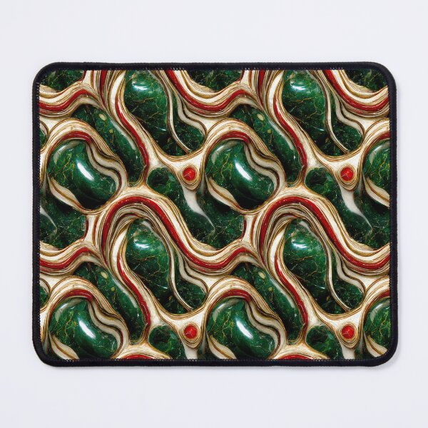 Item preview, Green gold red marble pattern, Intricate marbling pattern designed and sold by TreasuryOE.