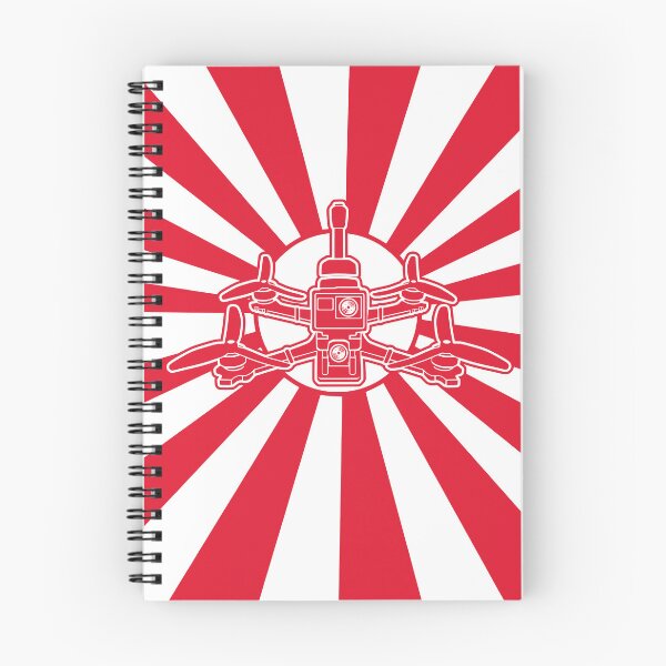Item preview, Quadcopter with Japanese Sun Background For Drone Lovers designed and sold by funpix-shop.