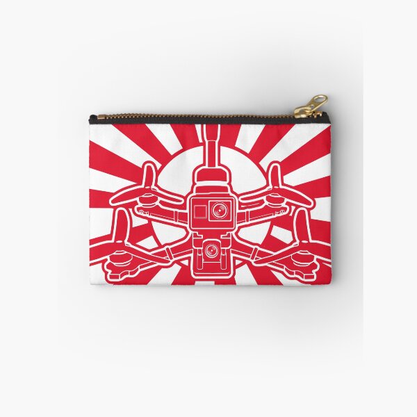 Item preview, Quadcopter with Japanese Sun Background For Drone Lovers designed and sold by funpix-shop.