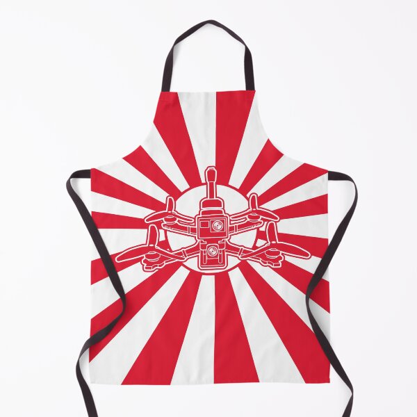 Item preview, Quadcopter with Japanese Sun Background For Drone Lovers designed and sold by funpix-shop.