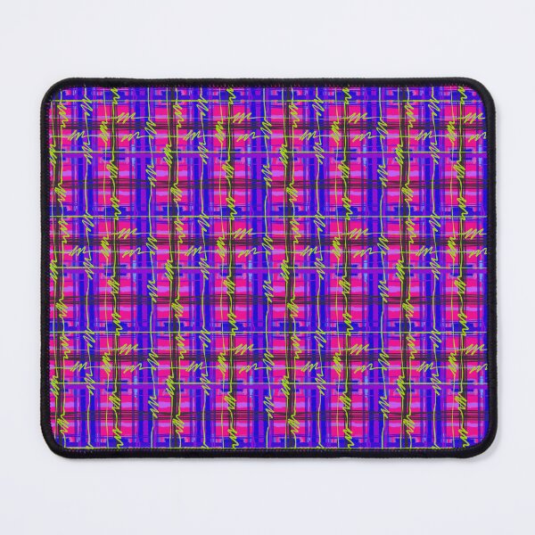 Item preview, Purple, Blue, Pink, and Electric Green - Bisexual Pride Punk Plaid Tiling Design designed and sold by SnowAfterFyre.