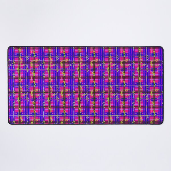Item preview, Purple, Blue, Pink, and Electric Green - Bisexual Pride Punk Plaid Tiling Design designed and sold by SnowAfterFyre.